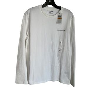 CALVIN KLEIN LONG SLEEVED LOGO TOP